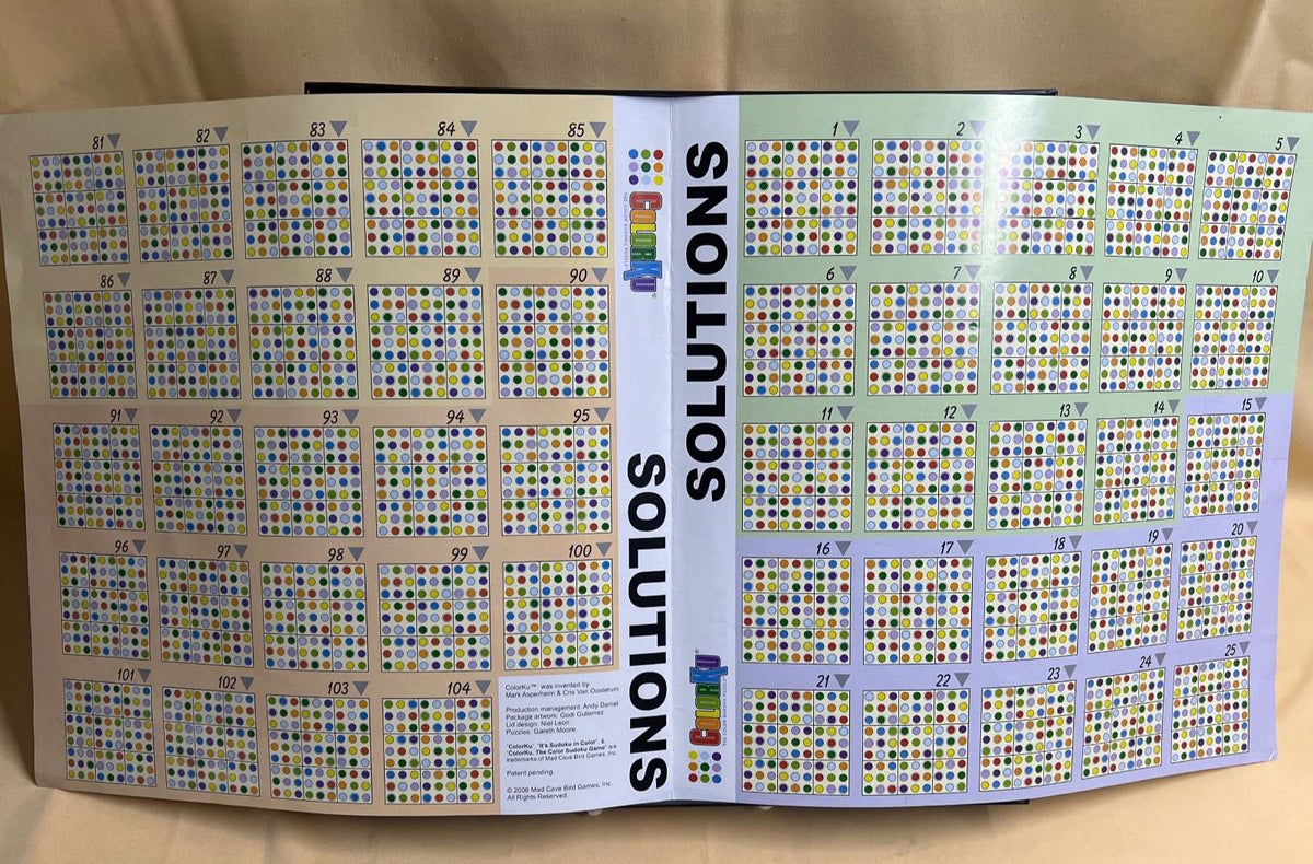 ColorKu Farb-Sudoku Puzzle, Logik-Brettspiel, Holz, 81 Kugeln, ab 8 Jahren