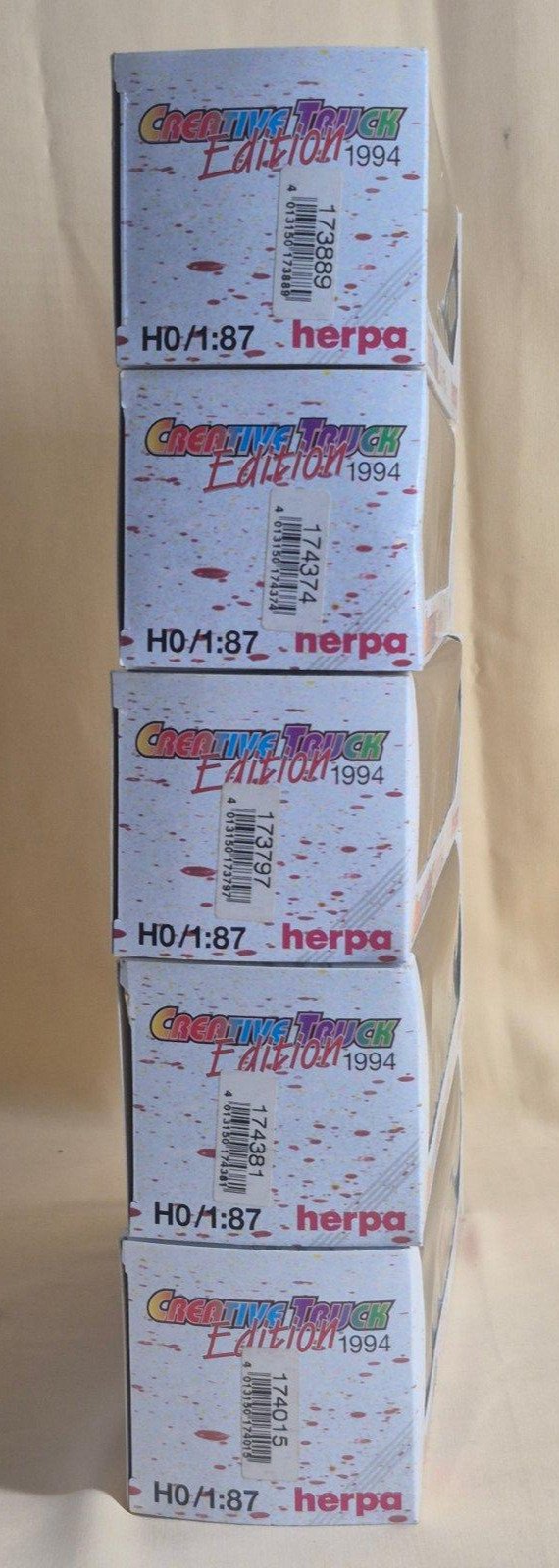 Herpa Creative Truck Edition 1994 H0 1:87 Konvolut 5 Modelle OVP Sammlung