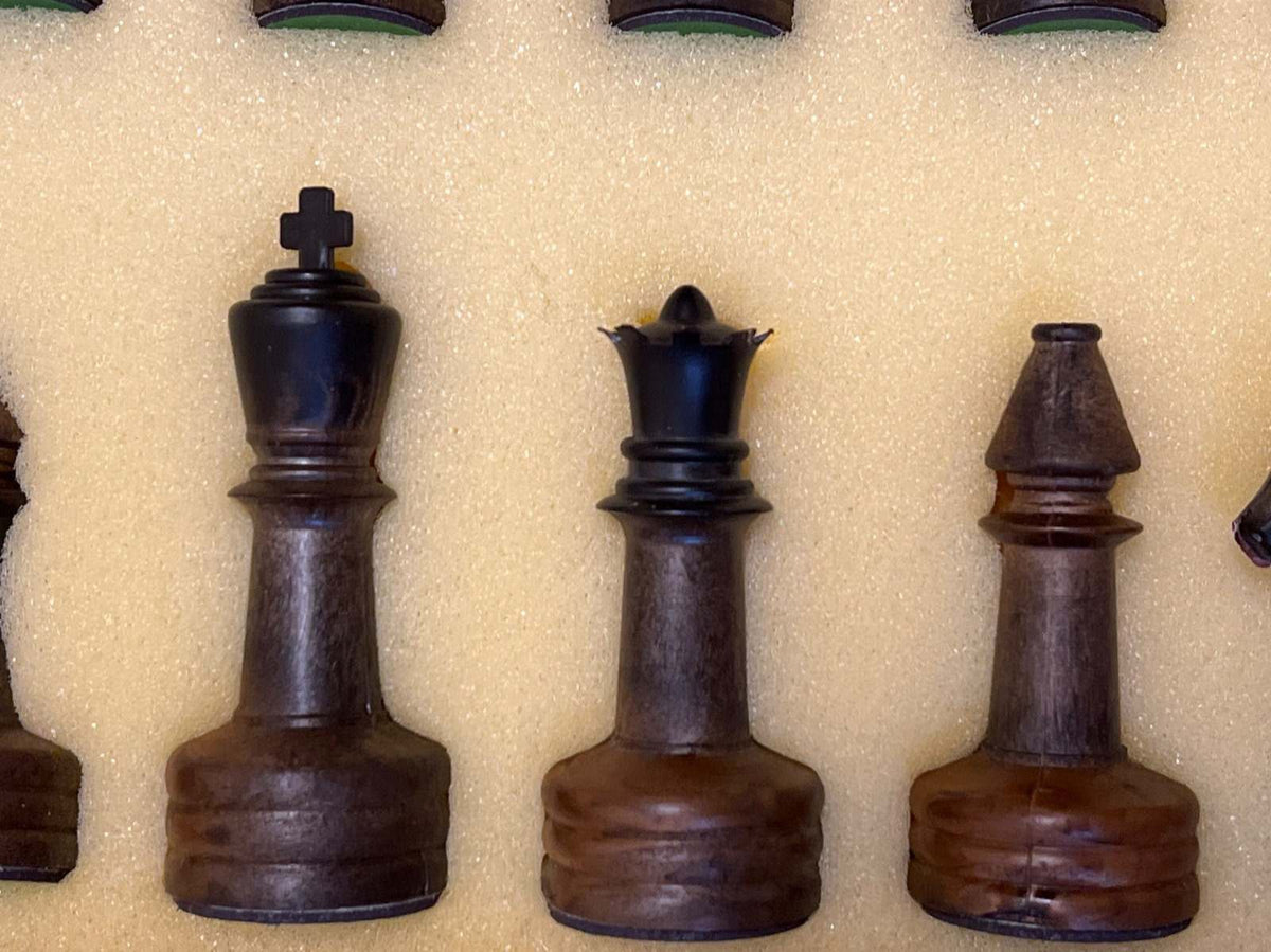 Schachspiel, Klappkoffer, Schachbrett, Figuren, Kunststoff