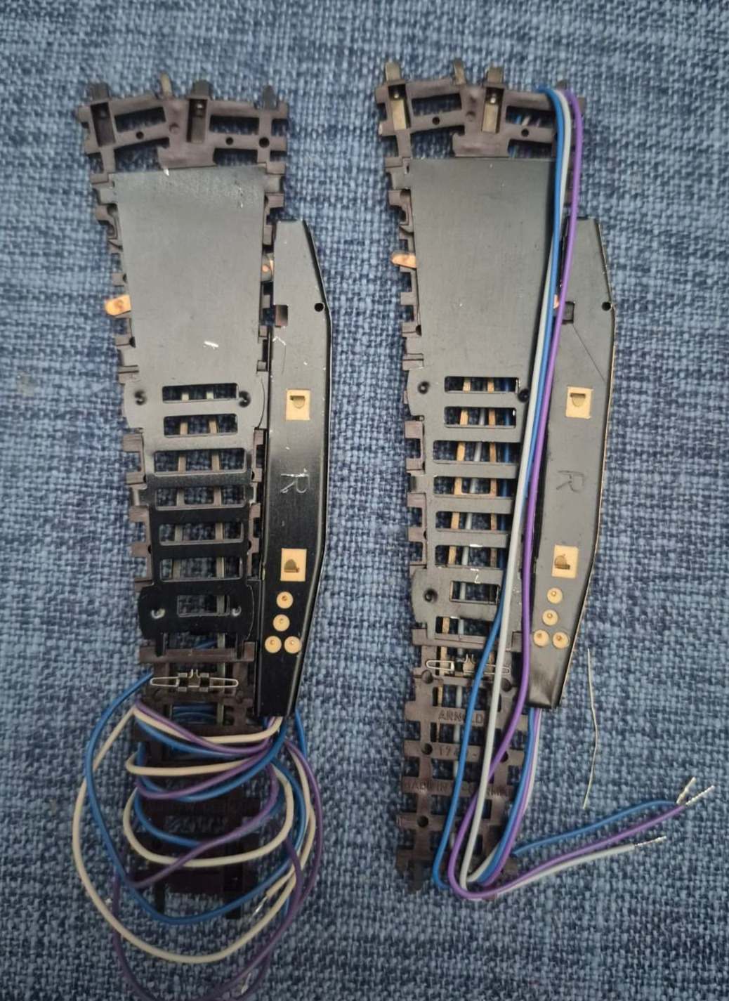 Arnold Spur N - zwei Rechtsweichen - elektrisch mit Antrieb - OVP