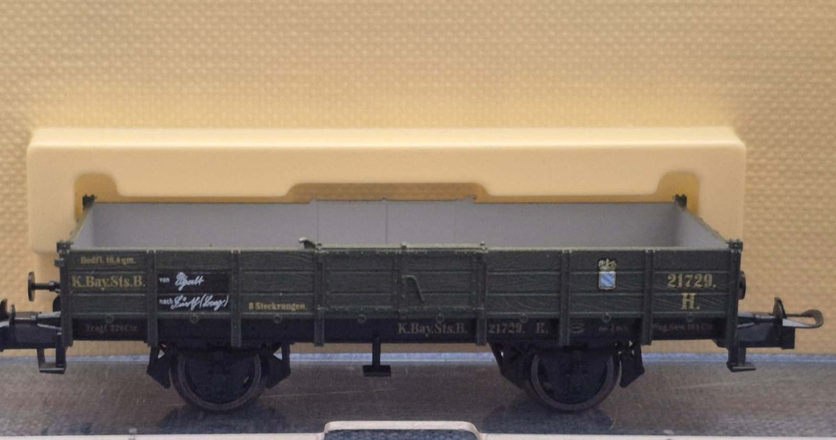 Trix int. HO 52364000 Offener Güterwagen K.Bay.Sts.B. Nr. 21729 H0 OVP Neuheit