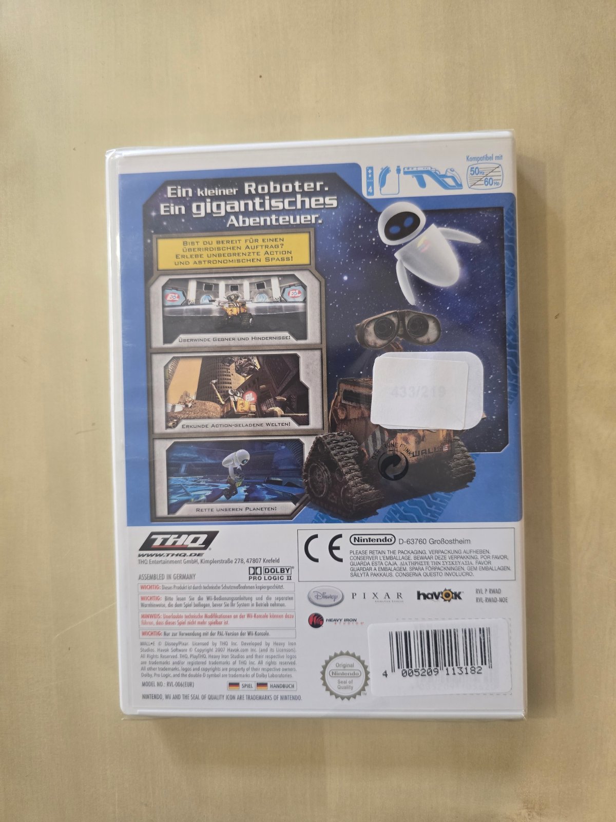 Nintendo Wii WALL·E Der letzte räumt die Erde auf THQ Disney Pixar PAL OVP