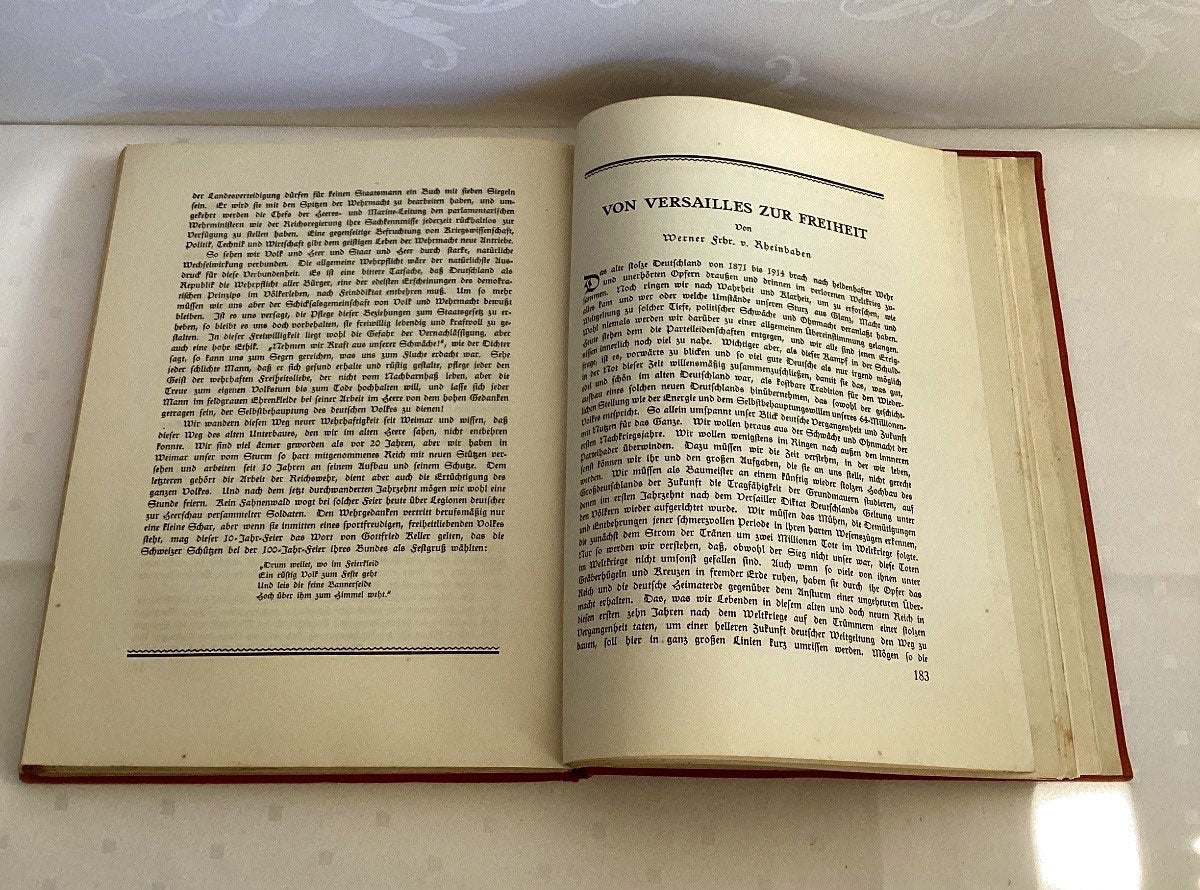 Gedenkbuch Reichsregierung 10. Verfassungstag 11. Aug. 1929 Weimar Republik selt