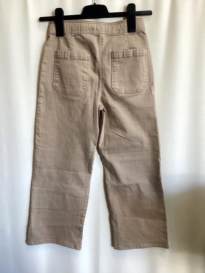 YIGGA Kinder Jeans Hose beige wide leg Gr. 152 Mädchen casual