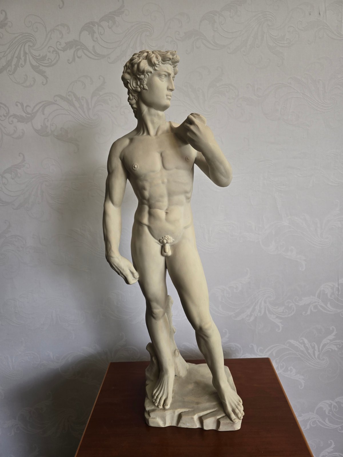 David Skulptur nach Michelangelo - Del Torrone sign. Kunststein Figur Statue