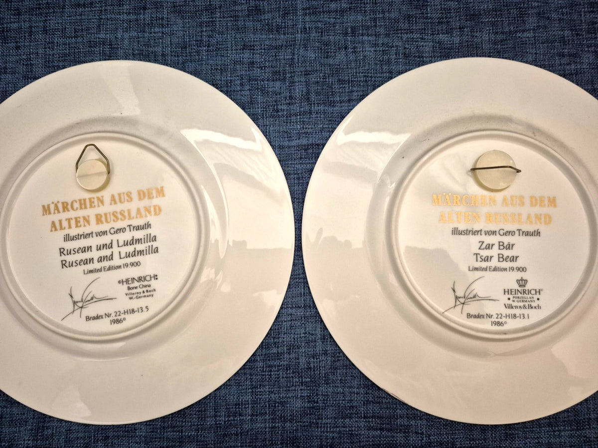 Heinrich Villeroy & Boch Märchen Alten Russland 6 Sammelteller Limited Edition
