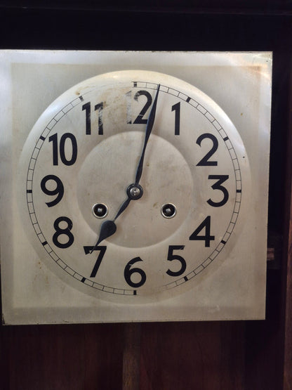 Antike Regulator Wanduhr Pendel Holzgehäuse Art Déco Schlagwerk
