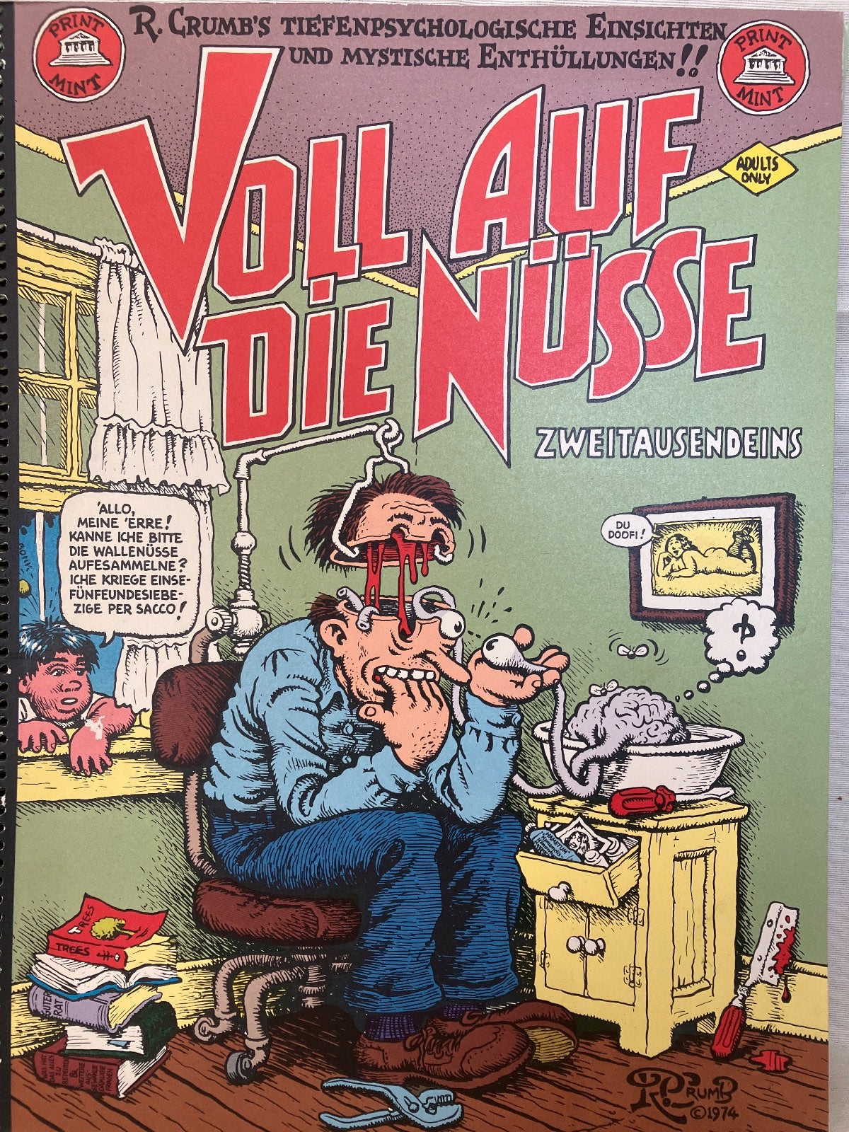 R. Crumb Voll auf die Nüsse Zweitausendeins Underground Comic 1974