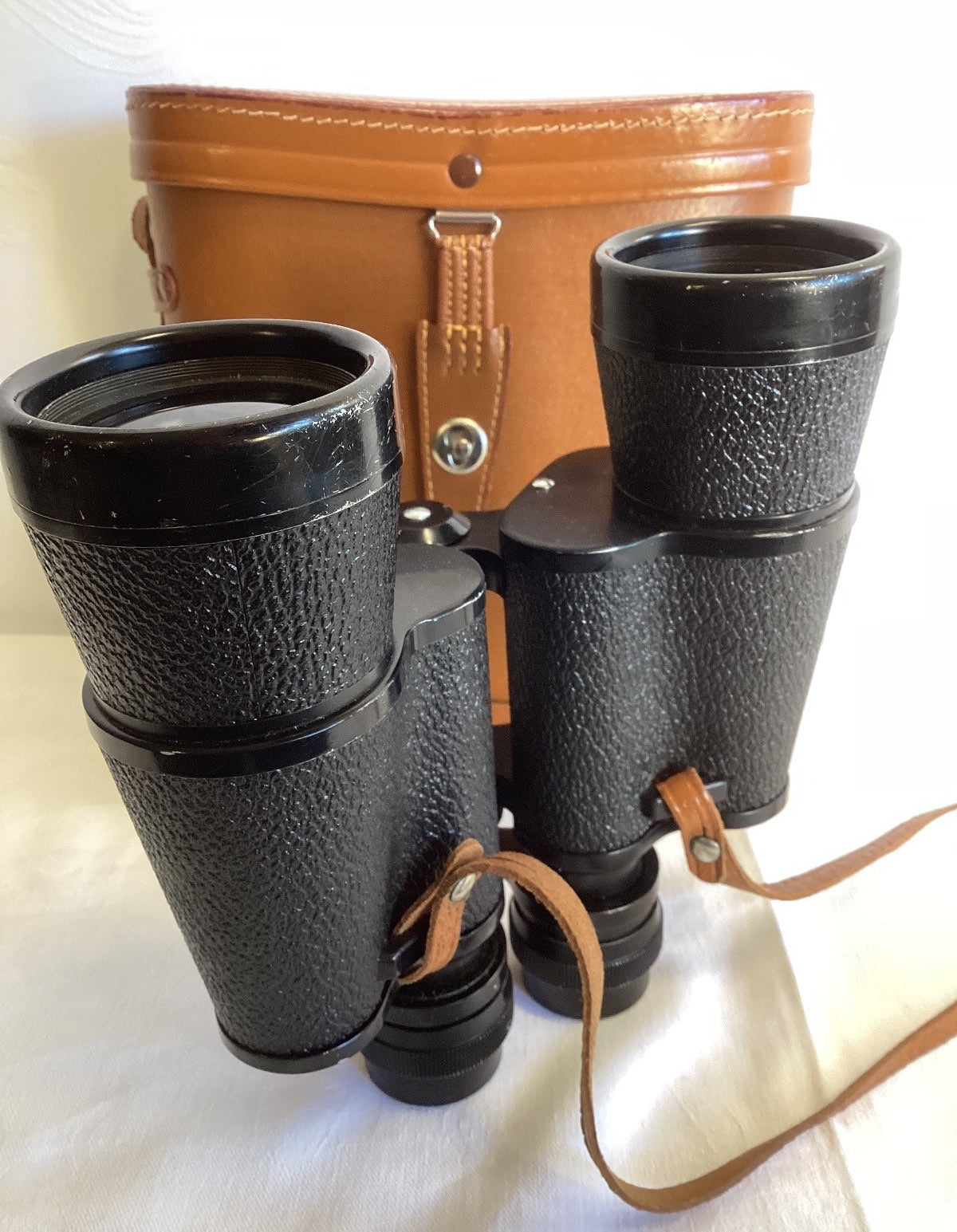 Scanex Triple Tested Fernglas 7x50 Field 7.1° Vintage mit Lederetui