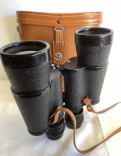 Scanex Triple Tested Fernglas 7x50 Field 7.1° Vintage mit Lederetui