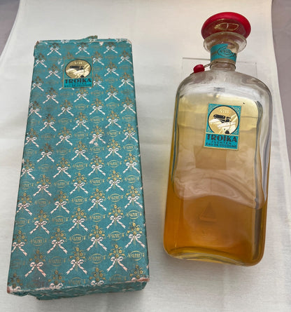 4711 Troika Juchten Eau de Cologne vintage Flakon mit OVP selten
