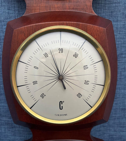 Goldtime Wetterstation Barometer Thermometer Hygrometer Holz
