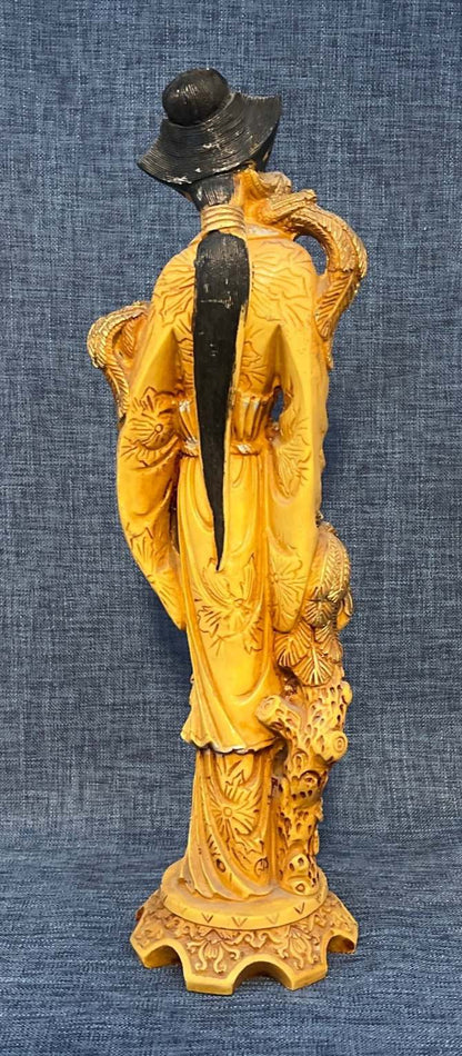 Chinesische Göttin - Geisha Figur - Asia Deko Skulptur - 36,5 cm hoch -