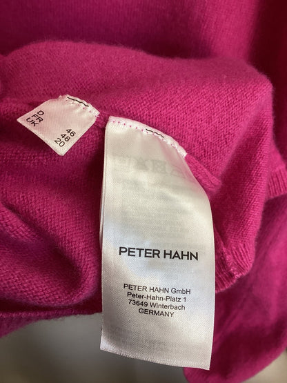 Peter Hahn Cashmere Pullover Damen pink magenta Gr. 46 Rundhals Strick