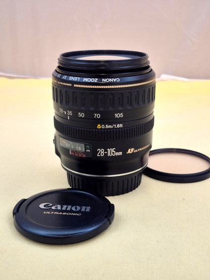 Canon ObjektivEF Zoom Lens 28-105mm 1:3.5-4.5 Ultrasonic USM mit Zubehörpaket