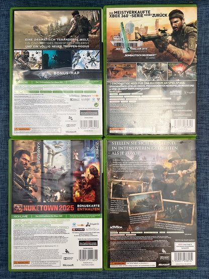 Call of Duty Bundle für Xbox 360 Ghosts, Black OPS 1+2, Call of Duty3