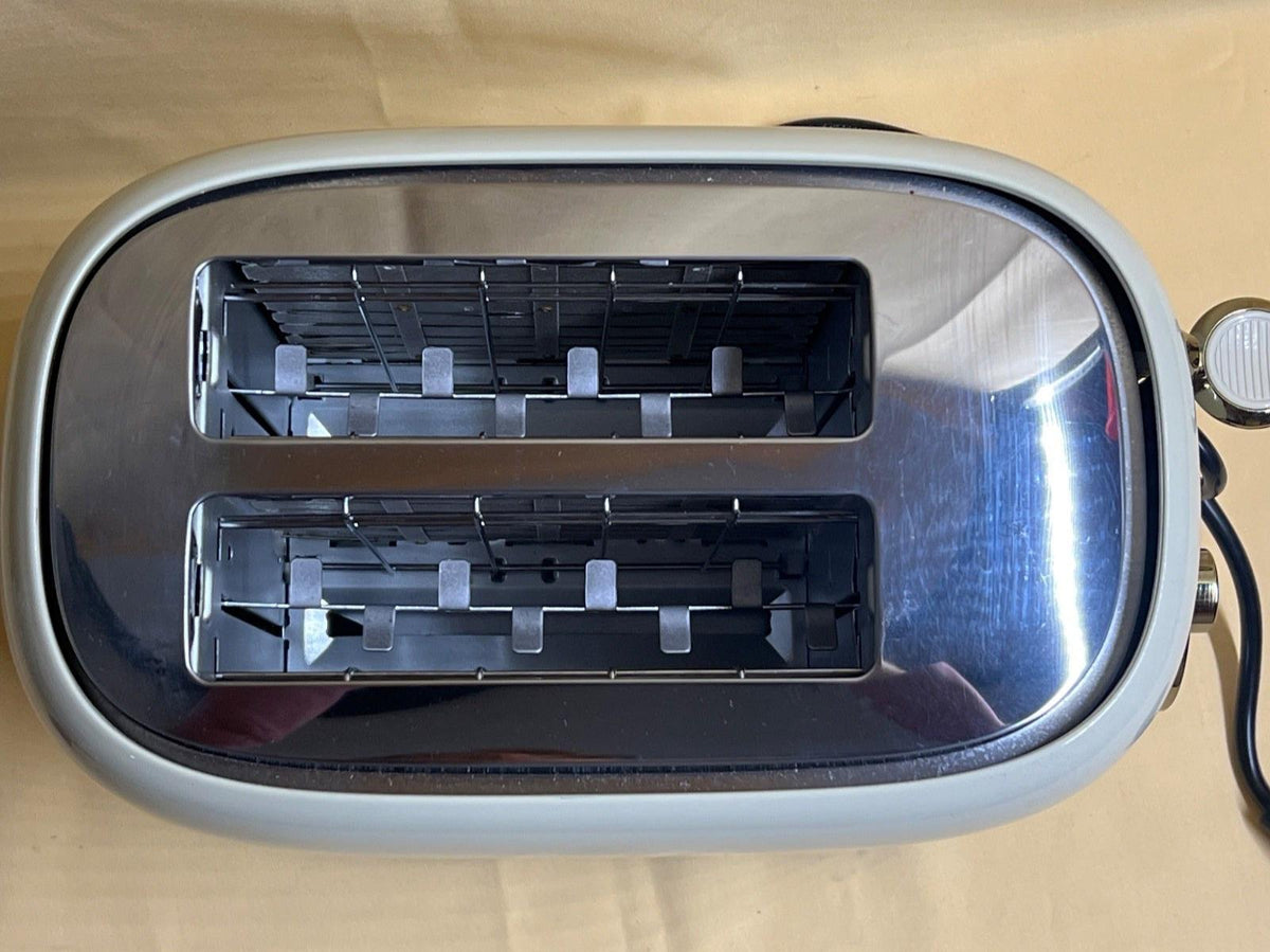 Klarstein Victoria Frühstücksset 2-Schlitz-Toaster 800W Wasserkocher 2200W Creme