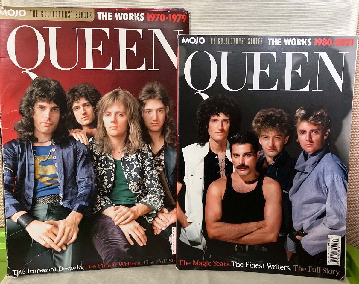 MOJO Queen The Works Collectors Series 1970-1979 & 1980-2021 Set Magazin Poster