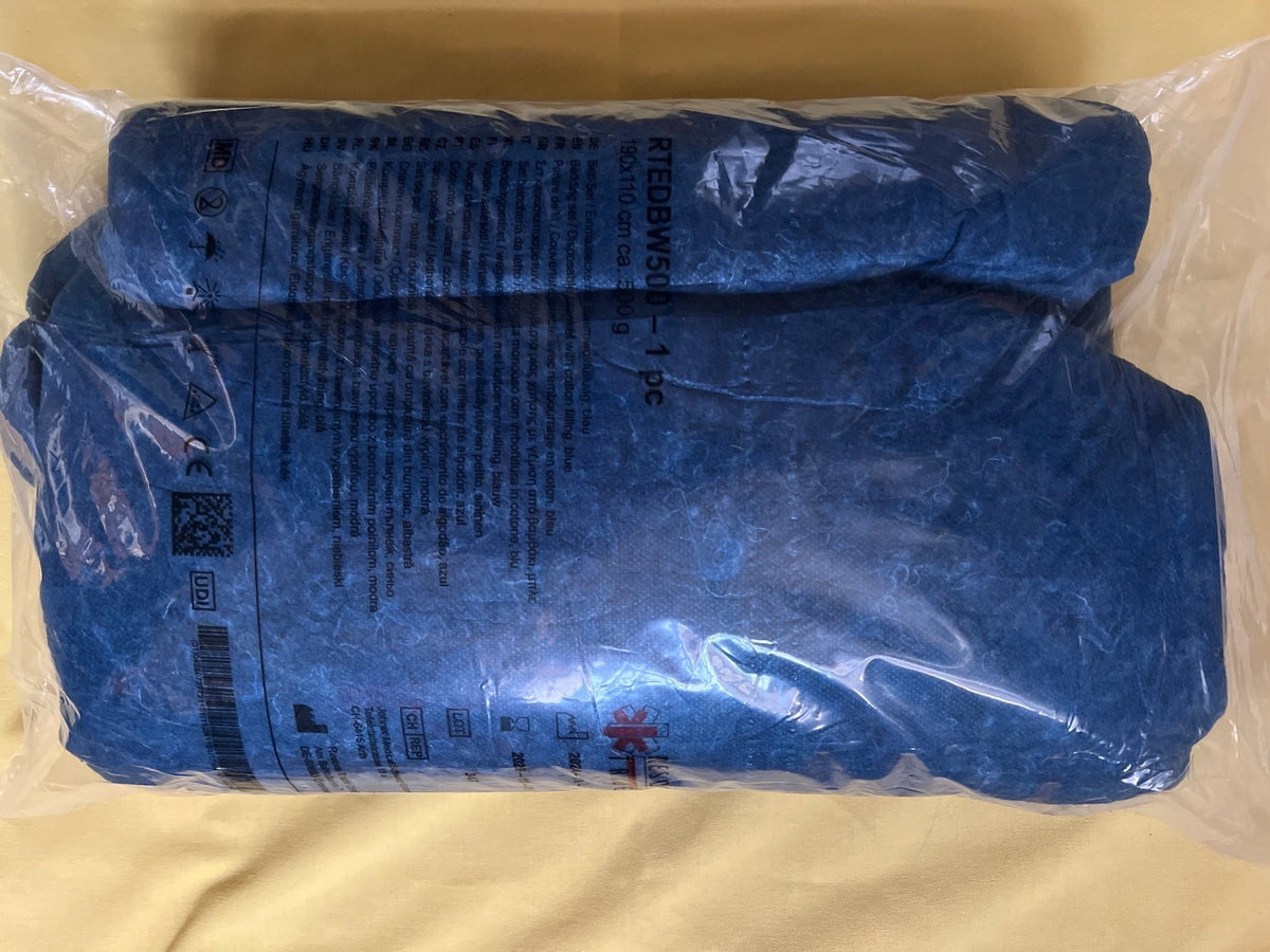 Rescue Trade, Einweg Bettdecke, Baumwolle 190x110cm, Blau NEU OVP