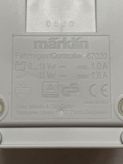 Märklin Fahrregler 67020 + Netzteil 66111 Controller Modellbahn Set 11V
