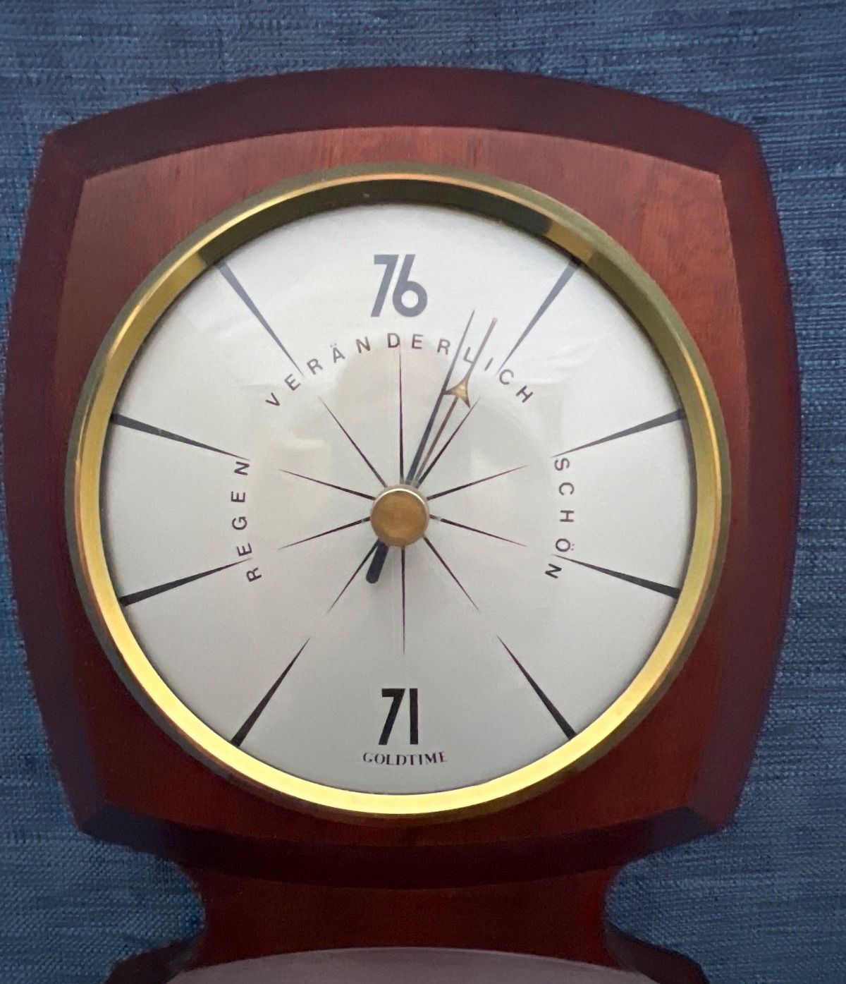Goldtime Wetterstation Barometer Thermometer Hygrometer Holz