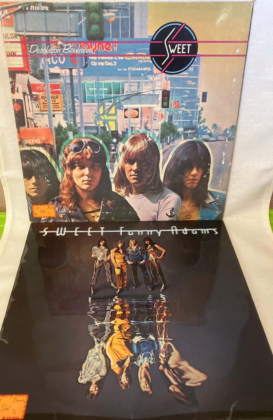 The Sweet Vinyl LP Lot: Sweet Fanny Adams + Desolation Boulevard RCA Glam Rock