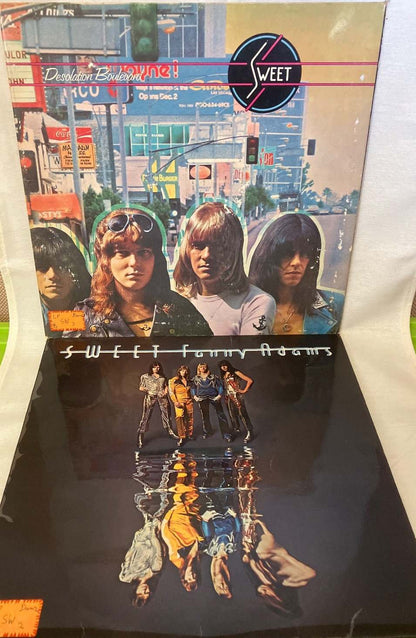 The Sweet Vinyl LP Lot: Sweet Fanny Adams + Desolation Boulevard RCA Glam Rock