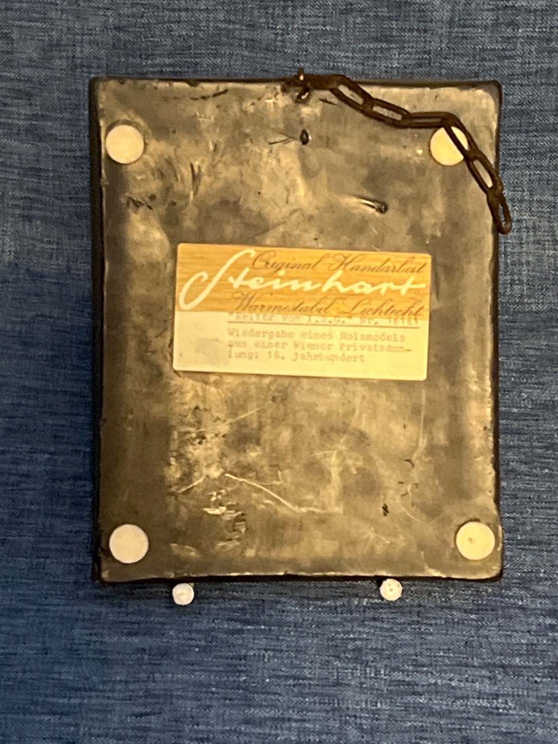 Wandrelief - Reiter von I.S.G. -  Original Nr.16161 Firma Steinhart