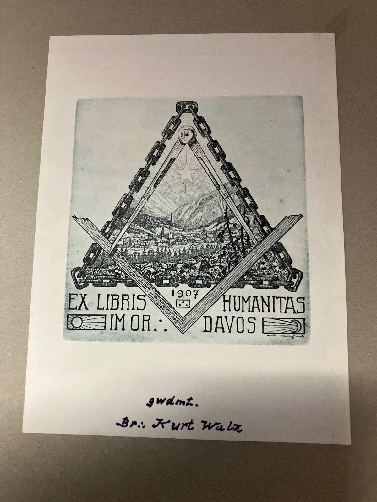 Alpina 1905 Freimaurer Jahrbuch Schweizer Logenbund Rarität Antik Ex Libris