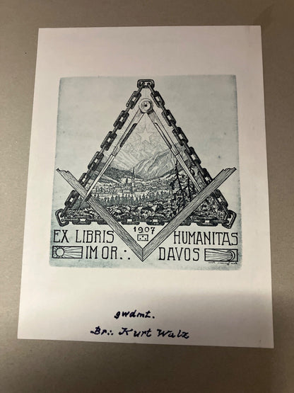 Alpina 1905 Freimaurer Jahrbuch Schweizer Logenbund Rarität Antik Ex Libris