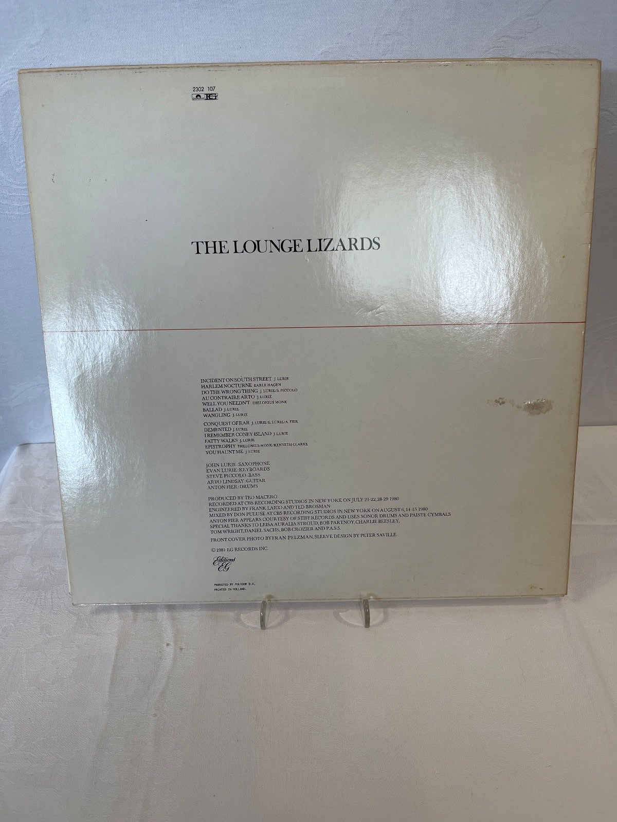 The Lounge Lizards – S/T Debütalbum LP Vinyl Editions EG 2302 107 Jazz 1981