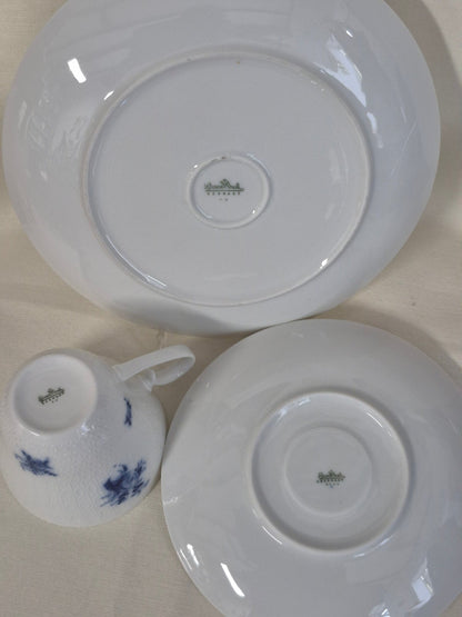 Rosenthal "Romanze in Blau" 3teiliges Kaffeegedeck - B. Wiinblad - Vintage
