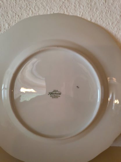 Krautheim Porzellan Dessertteller Rosen Vintage Blumen