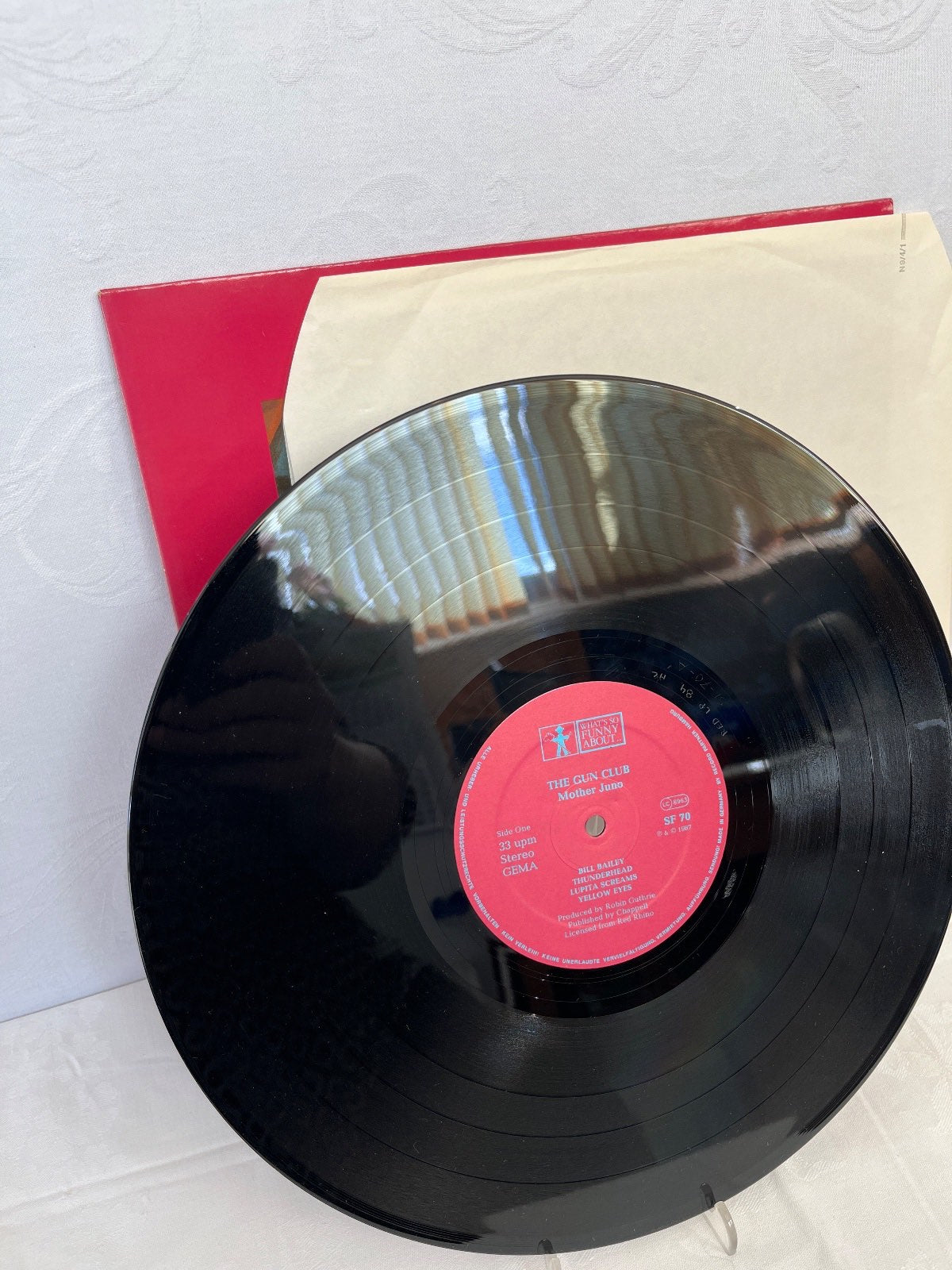 The Gun Club – Mother Juno LP Vinyl 1987 What's So Funny About SF 70 EFA