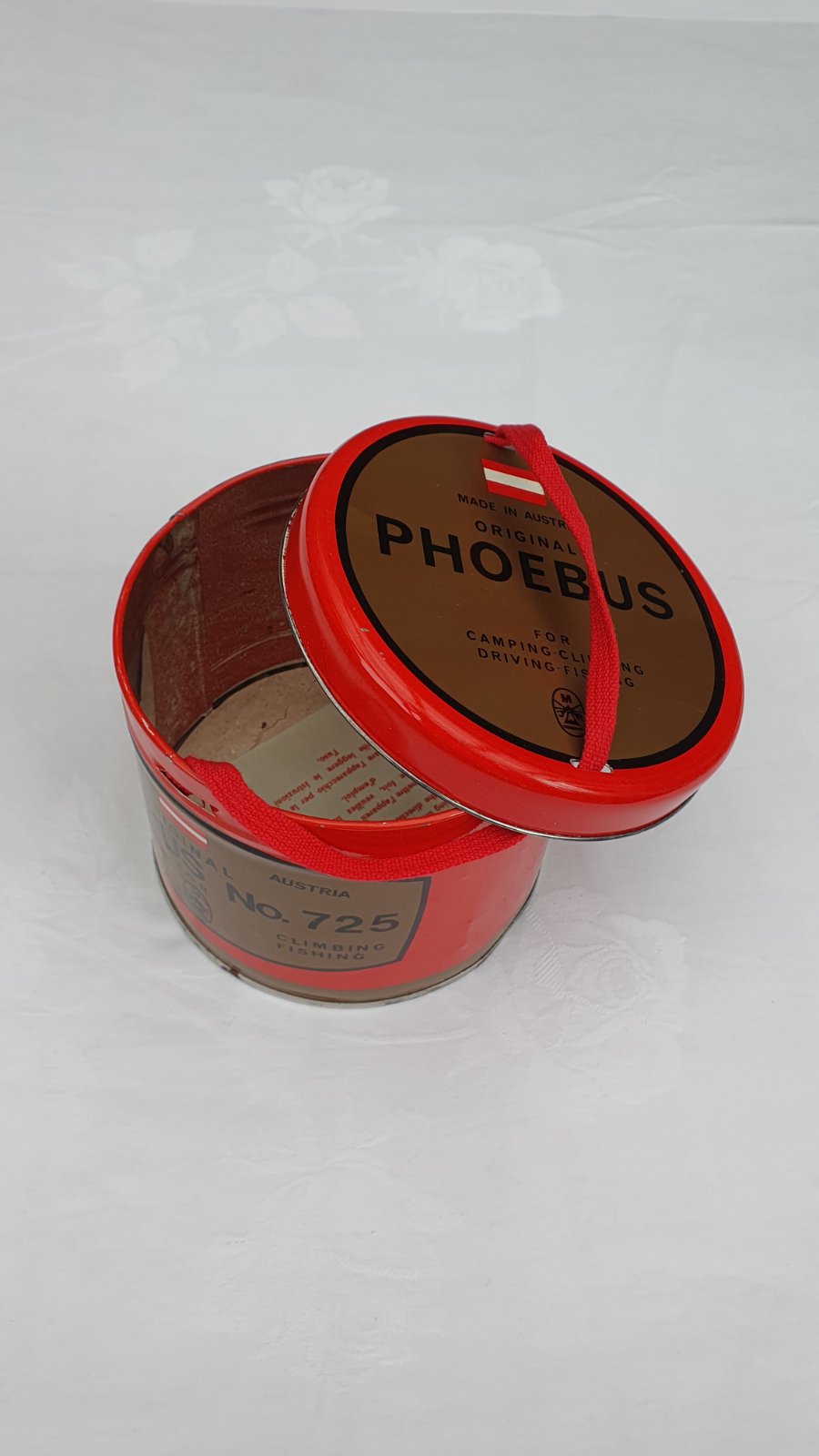 Phoebus No. 725 Benzin Campingkocher Austria Vintage mit Ersatzteilen & Anleitun
