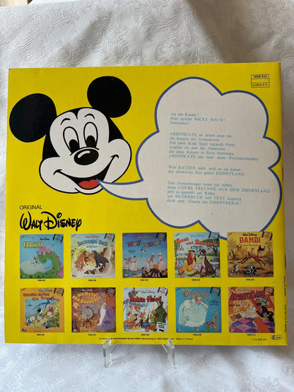Walt Disney Aristocats LP Vinyl Hörspiel Disneyland Record Walter Giller 1978