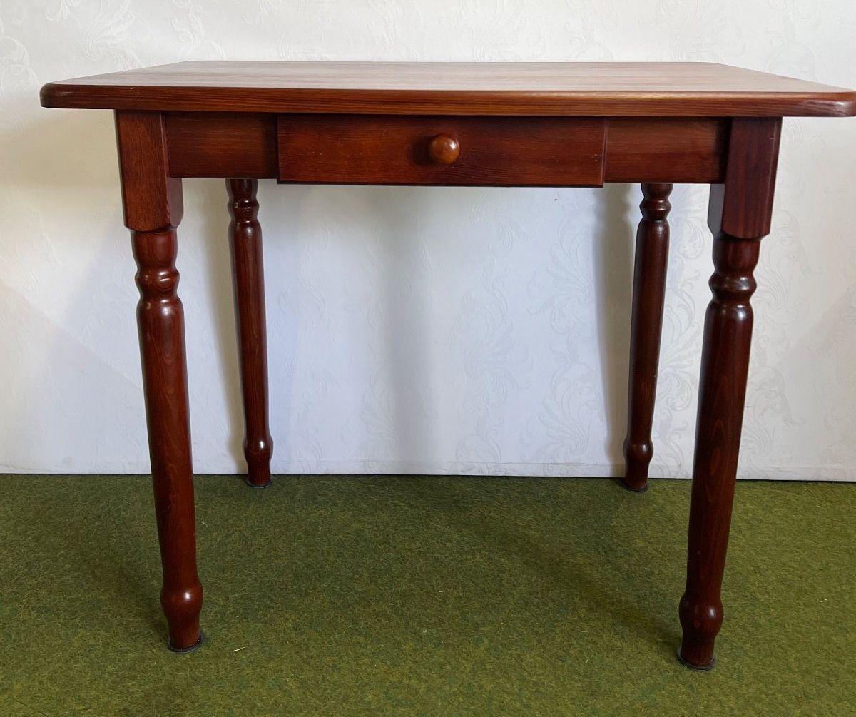Holztisch, Schreibtisch, Beistelltisch, Landhausstil, 1 Schublade