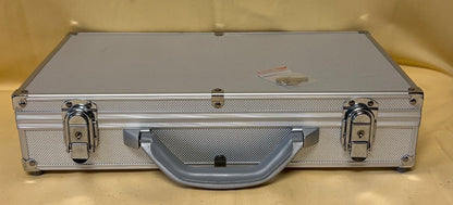Aluminium Koffer, Transportkoffer, mit Schlüssel, ca. 41 x 24 x 9,5 cm