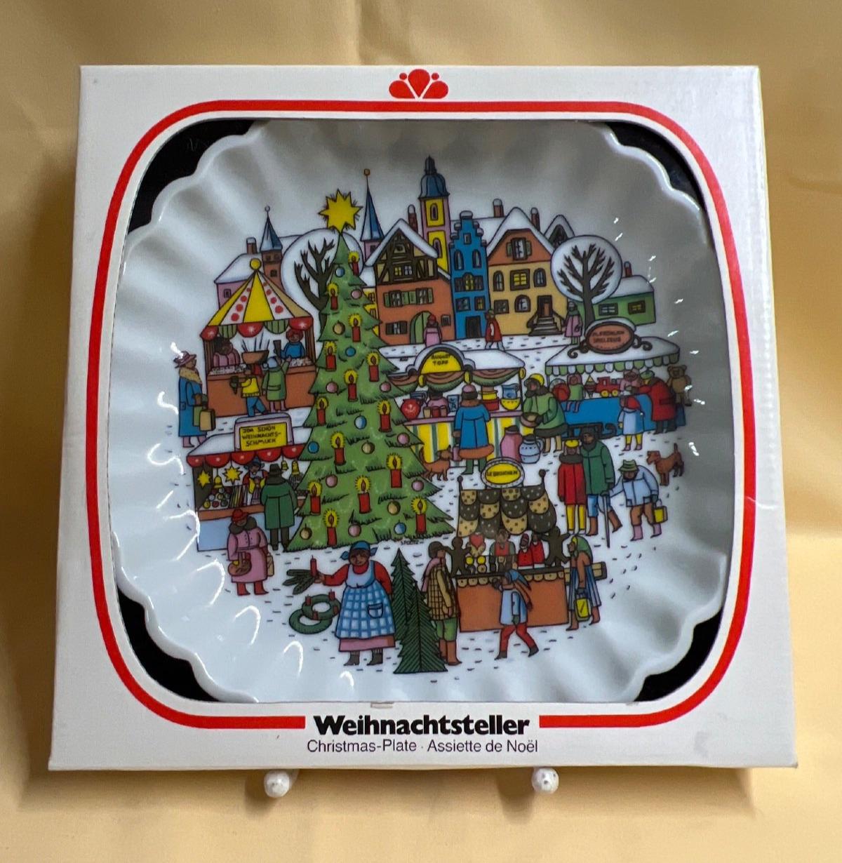 Funny Design, Weihnachtsteller, Porzellan, Weihnachtsmarkt, OVP