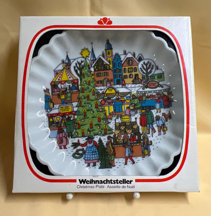 Funny Design, Weihnachtsteller, Porzellan, Weihnachtsmarkt, OVP