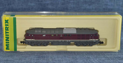 Minitrix N 12845 Diesellok BR 132 629-7 DR Reichsbahn OVP Spur N Modell