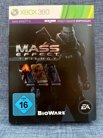 Mass Effect Trilogy Xbox 360 BioWare, 5 Discs, Komplett mit Beilagen, USK 16