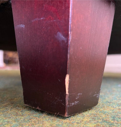 Ohrensessel mit Hocker, TV-Sessel, Relaxsessel, moccafarben, Microfaser/ Velours