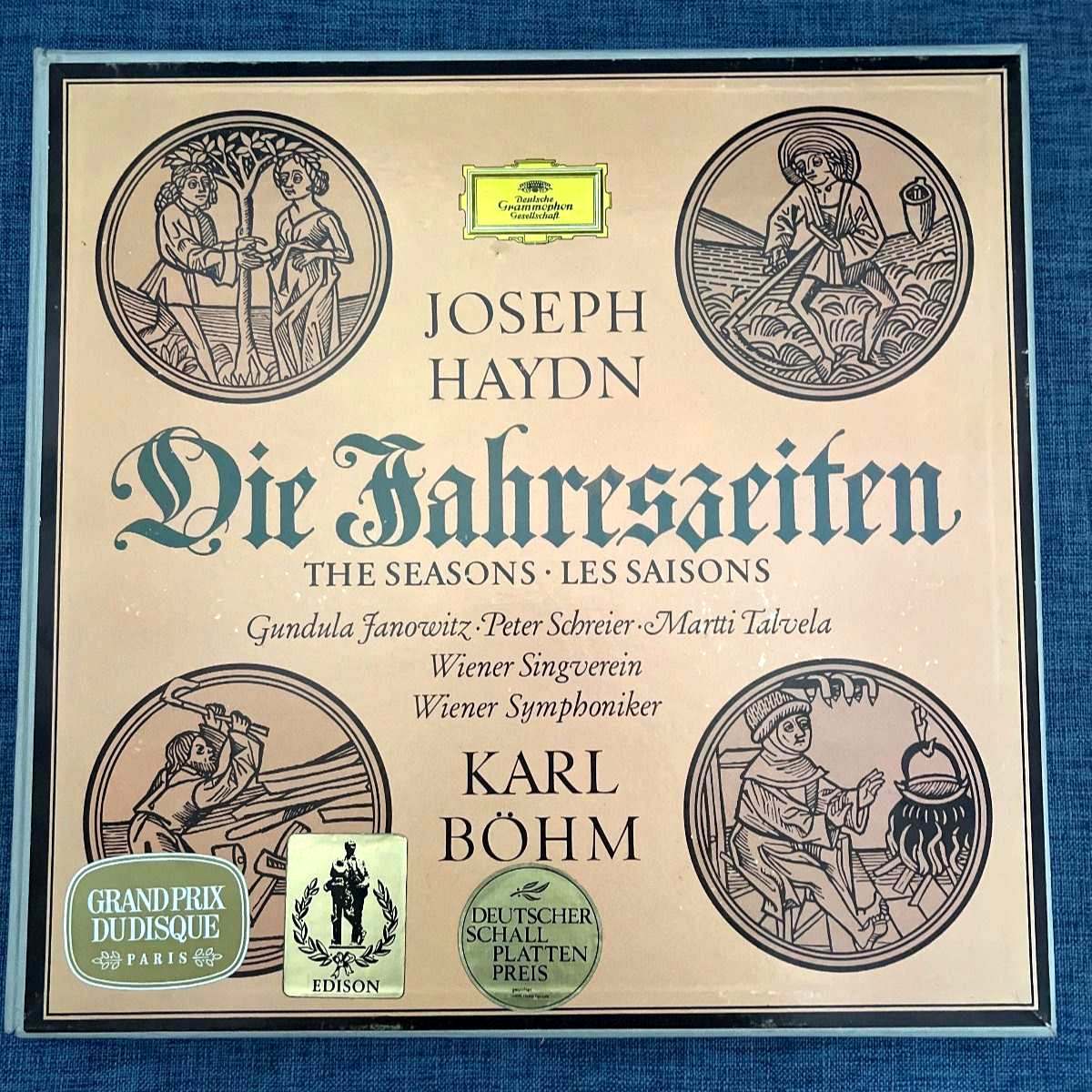Joseph Haydn, Die Jahreszeiten, Dirigent Karl Böhm, 3 LP Box, Wiener Symph.