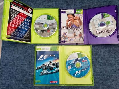 Xbox 360 Spiele Bundle: FIFA 12 + F1 2012 + Mein Selbstverteidigungs-Coach