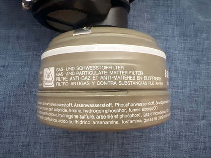 Dräger Vollmaske, Atemschutzmaske + Filter B 620 St DIN 3181 Schutzst.  1980er