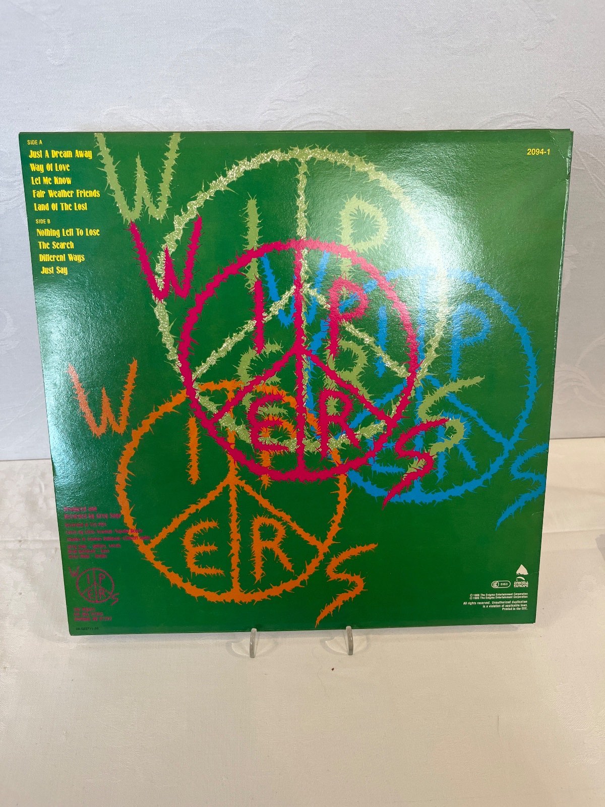 Wipers – Land of the Lost LP Vinyl 1986 Enigma Records 2094-1 Punk Rock