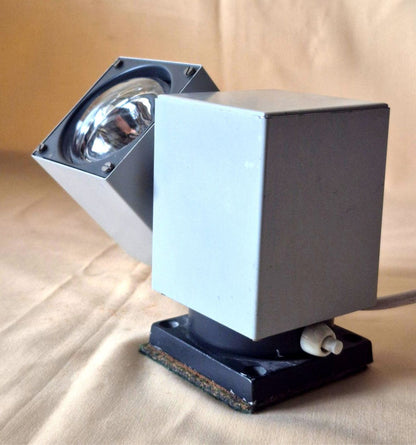 Kaiser Lampe Modell 6015 Primat Kubuswürfel grau 1960/70er