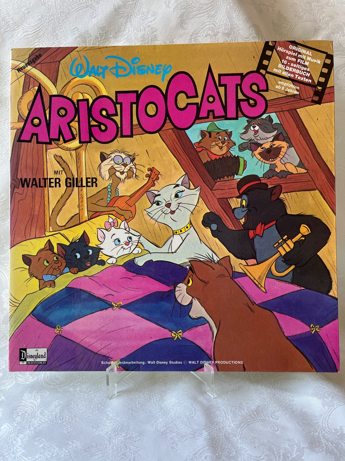 Walt Disney Aristocats LP Vinyl Hörspiel Disneyland Record Walter Giller 1978