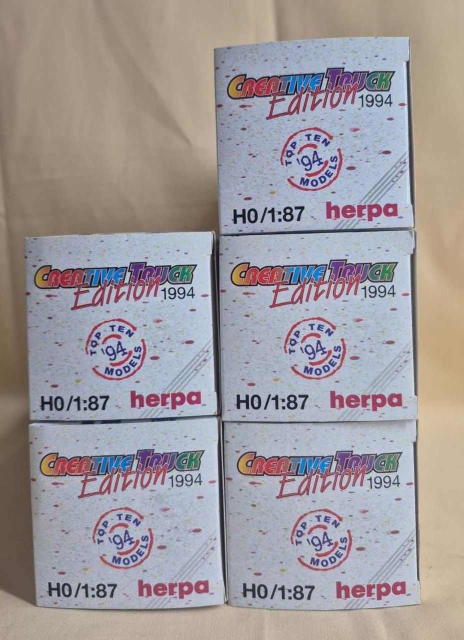 Herpa Creative Truck Edition 1994 H0 1:87 Konvolut 5 Modelle OVP Sammlung